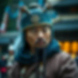 A depiction of the mythical Kyung Mawang in a historical context